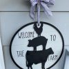 Welcome to the Farm Door Hanger