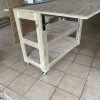 7E27E64E-112E-4FF0-AE78-FADA178B6538 Mobile Kitchen Island, with drop leaf