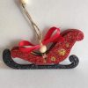 Santa’s sleigh ornament