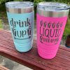 Polar Camel 20 oz. Ringed Tumbler with Lid