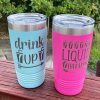 Polar Camel 20 oz. Ringed Tumbler with Lid