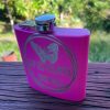 6 oz. Powder Coated Laserable Stainless Steel Flask