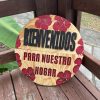 3877C9A3-E814-4AB5-96E0-5635D8C9AB4F Door Hanger - Bienvenidos Para Nuestra Hogar- Welcome to our home