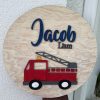 81A15D50-2094-4378-91AE-509E5432854F Baby Name Round - Nursery Decor