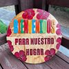 AB6E18B5-B860-4998-A139-21111BBBC83B Door Hanger - Bienvenidos Para Nuestra Hogar- Welcome to our home