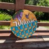 Door hanger - Hummingbird Welcome