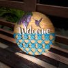 Door hanger - Hummingbird Welcome