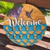 Door hanger - Hummingbird Welcome