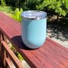 12 oz stemless wine tumblers with lid