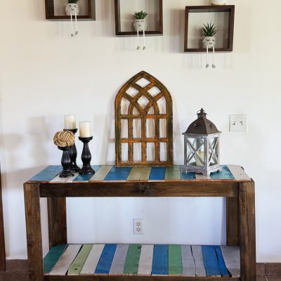 Rolling Entry Table - Pallet made