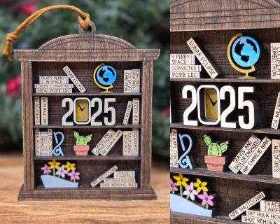 Book Lovers Christmas Ornament