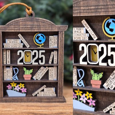 Book Lovers Christmas Ornament