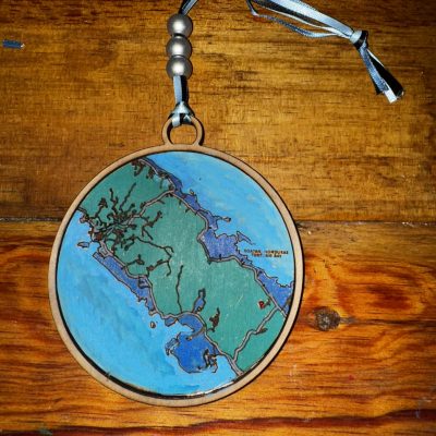 Personalized Map Ornament